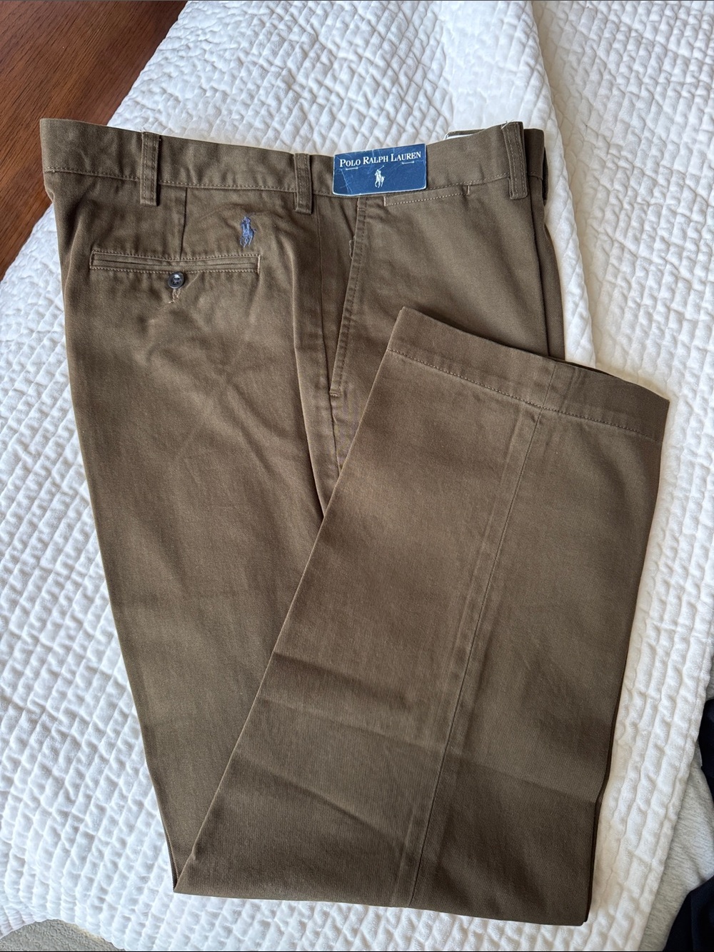 Polo by Ralph Lauren Men’s Olive-Brown Chino Pants